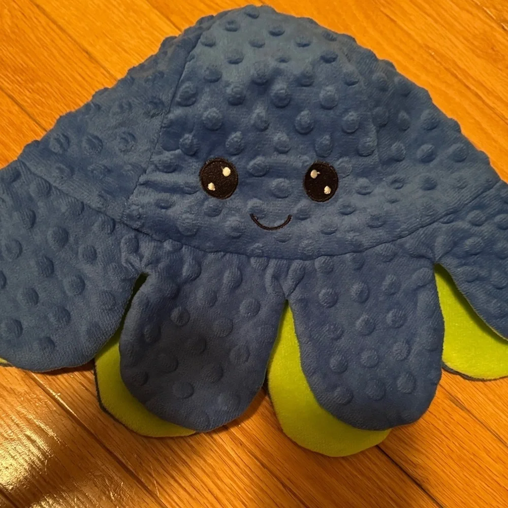 NWOT Two Reversible Plush Octopus Hats -